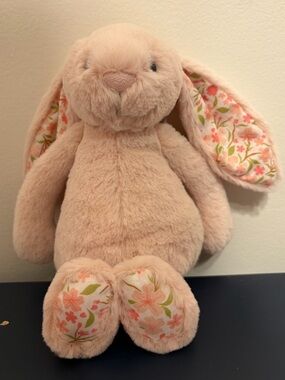 BNWT Jellycat Small Blush Blossom Bunny